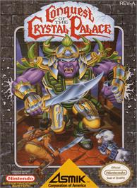 Box cover for Conquest of the Crystal Palace on the Nintendo NES.