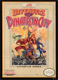 Box cover for Defenders of Dynatron City on the Nintendo NES.