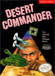 Box cover for Desert Commander on the Nintendo NES.