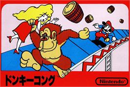 Box cover for Donkey Kong on the Nintendo NES.