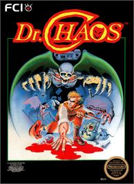 Box cover for Dr. Chaos on the Nintendo NES.