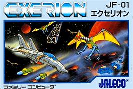 Box cover for Exerion on the Nintendo NES.