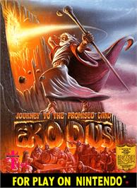 Box cover for Exodus: Journey to the Promised Land on the Nintendo NES.