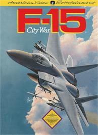 Box cover for F-15 City War on the Nintendo NES.