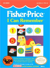 Box cover for Fisher-Price: I Can Remember on the Nintendo NES.