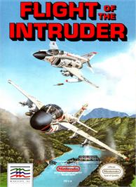 Box cover for Flight of the Intruder on the Nintendo NES.