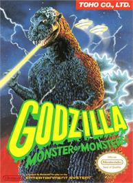 Box cover for Godzilla: Monster of Monsters on the Nintendo NES.
