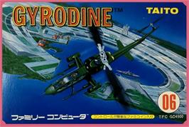 Box cover for Gyrodine on the Nintendo NES.