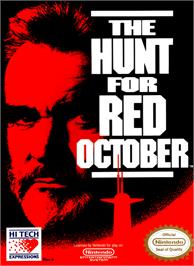 Box cover for Hunt for Red October on the Nintendo NES.