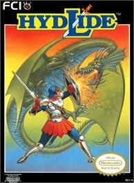 Box cover for Hydlide on the Nintendo NES.
