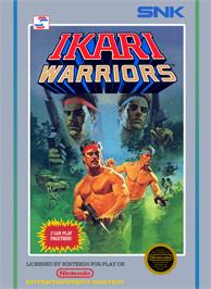 Box cover for Ikari Warriors on the Nintendo NES.