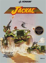 Box cover for Jackal on the Nintendo NES.