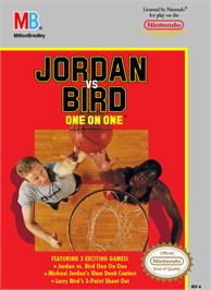 Box cover for Jordan vs. Bird: One-on-One on the Nintendo NES.