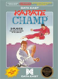 Box cover for Karate Champ on the Nintendo NES.