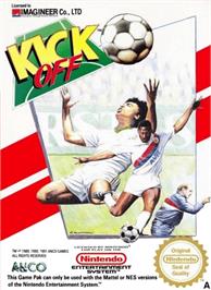 Box cover for Kick Off on the Nintendo NES.