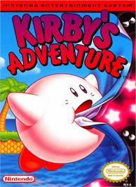 Box cover for Kirby's Adventure on the Nintendo NES.