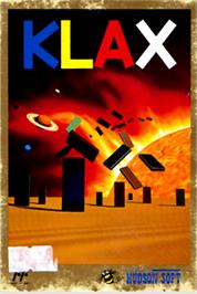 Box cover for Klax on the Nintendo NES.