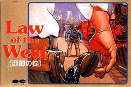 Box cover for Law of the West on the Nintendo NES.