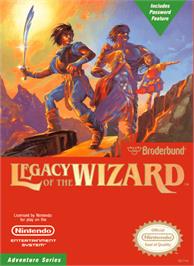 Box cover for Legacy of the Wizard on the Nintendo NES.
