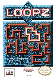 Box cover for Loopz on the Nintendo NES.