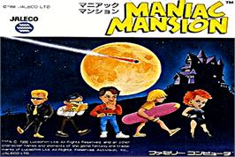 Box cover for Maniac Mansion on the Nintendo NES.