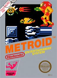 Box cover for Metroid on the Nintendo NES.