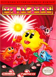 Box cover for Ms. Pac-Man on the Nintendo NES.