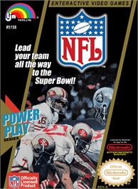 Box cover for NFL on the Nintendo NES.