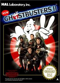 Box cover for New Ghostbusters 2 on the Nintendo NES.