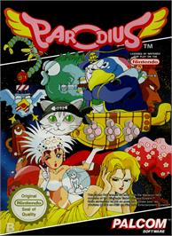 Box cover for Parodius on the Nintendo NES.