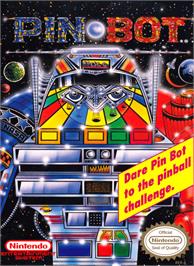 Box cover for PinBot on the Nintendo NES.