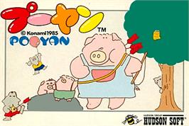 Box cover for Pooyan on the Nintendo NES.