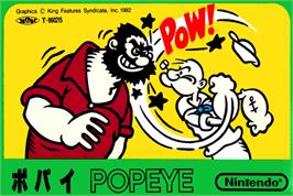 Box cover for Popeye on the Nintendo NES.