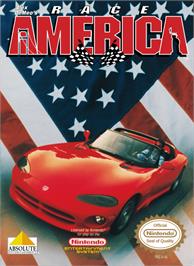 Box cover for Race America on the Nintendo NES.