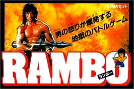 Box cover for Rambo on the Nintendo NES.