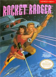 Box cover for Rocket Ranger on the Nintendo NES.