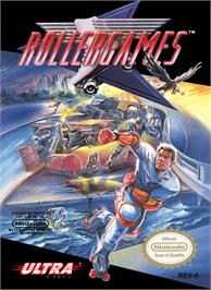 Box cover for Rollergames on the Nintendo NES.