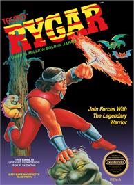 Box cover for Rygar on the Nintendo NES.