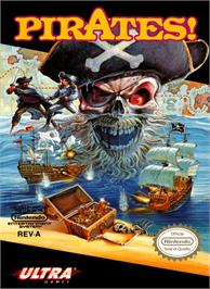 Box cover for Sid Meier's Pirates on the Nintendo NES.
