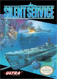 Box cover for Silent Service on the Nintendo NES.