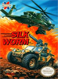 Box cover for Silk Worm on the Nintendo NES.