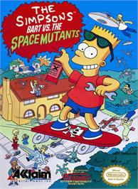 Box cover for Simpsons: Bart vs. the Space Mutants on the Nintendo NES.
