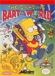 Box cover for Simpsons: Bart vs. the World on the Nintendo NES.