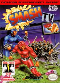 Box cover for Smash T.V. on the Nintendo NES.