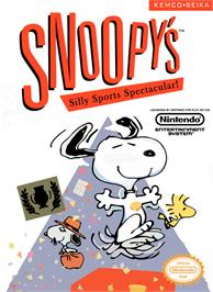 Box cover for Snoopy's Silly Sports Spectacular on the Nintendo NES.