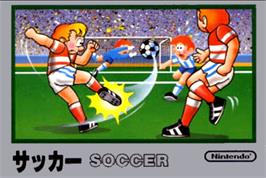 Box cover for Soccer on the Nintendo NES.
