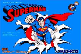 Box cover for Superman on the Nintendo NES.