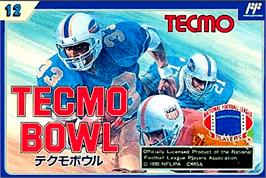 Box cover for Tecmo Bowl on the Nintendo NES.
