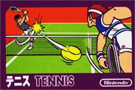 Box cover for Tennis on the Nintendo NES.