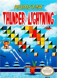 Box cover for Thunder & Lightning on the Nintendo NES.